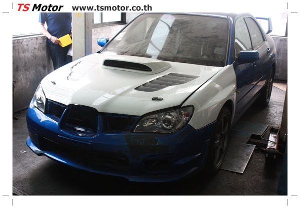 , [รถแต่ง] Subaru Imprezza น้ำเงิน ซ่อมสีจากการชน