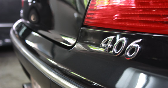 Peugeot 406 ทำสีรอบคัน สีดำ เงางามสุดๆ จาก ที เอส มอเตอร์ เปอร์โยต์ 406 เปอร์โยต์ 406