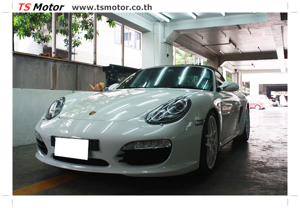, อู่ซ่อมสี ศูนย์ซ่อมสี Porsche 911 Boxster  สีขาว พ่นสี เก็บสีชิ้นส่วน โดย ศูนย์ซ่อมสีรถ TS Motor