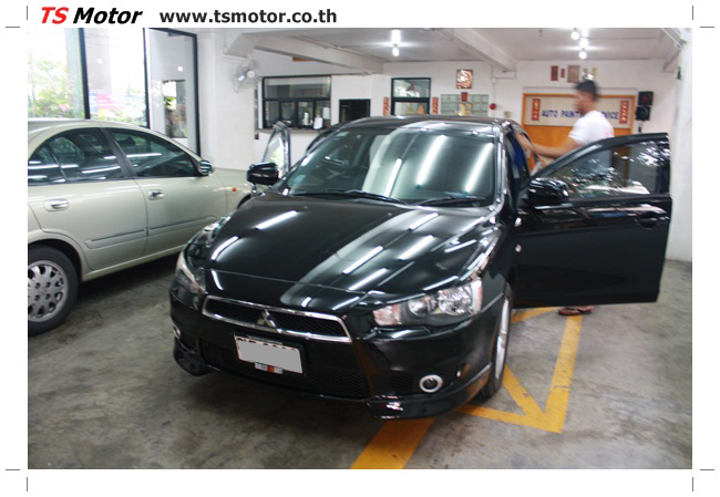 Mitsu Lancer EX whole car painting bangkok garage Mitsu Lancer EX whole car painting bangkok garage