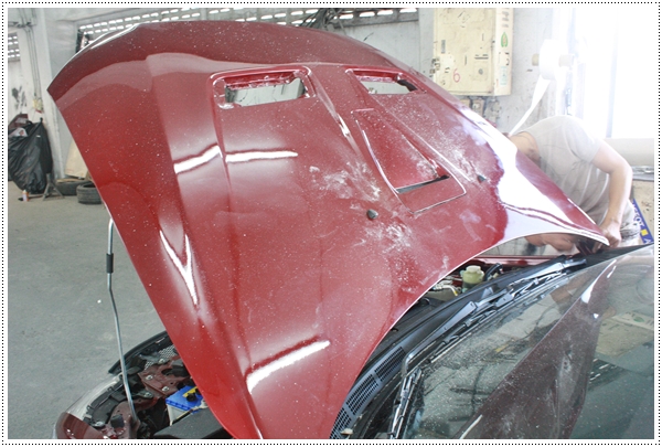 Mitsu Lancer EX whole car painting bangkok garage Mitsu Lancer EX whole car painting bangkok garage