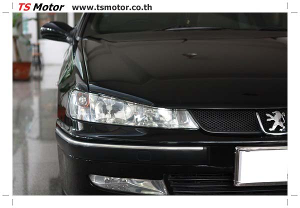 , อู่ซ่อมสี ศูนย์ซ่อมสี Peugeot 406  สีดำ พ่นสี เก็บสีรอบคัน โดย TS Motor