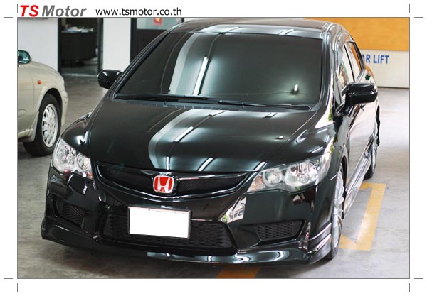 Honda Civic FD พ่นสีดำ เบอร์ 0 Honda Civic FD พ่นสีดำ เบอร์ 0