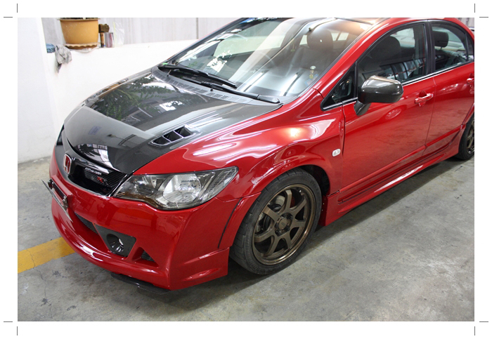 สีแดง civic mugen RR สีแดง civic mugen RR