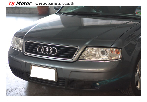 พ่นสีขาวมุก Audi A6 B5 พ่นสีขาวมุก Audi A6 B5