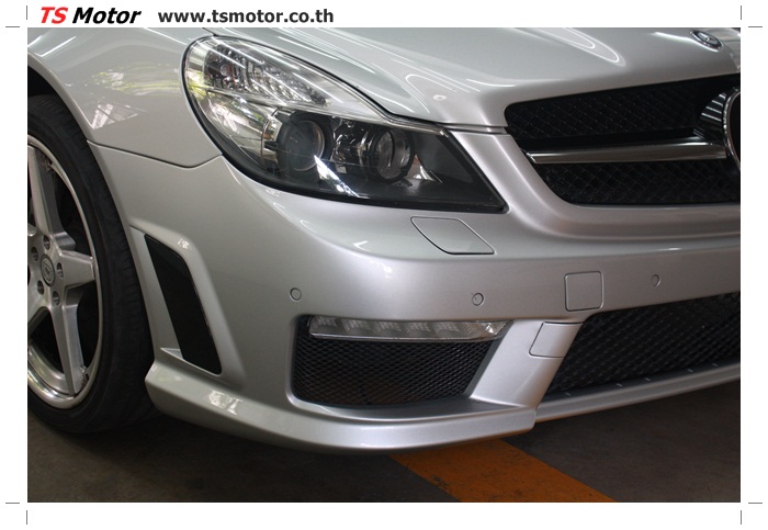 , งานซ่อมสี SL500 AMG เก็บสีชิ้นส่วน ซ่อมบังโคลนหน้า BY TS Motor