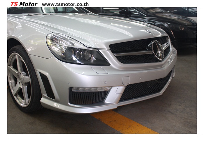 , งานซ่อมสี SL500 AMG เก็บสีชิ้นส่วน ซ่อมบังโคลนหน้า BY TS Motor