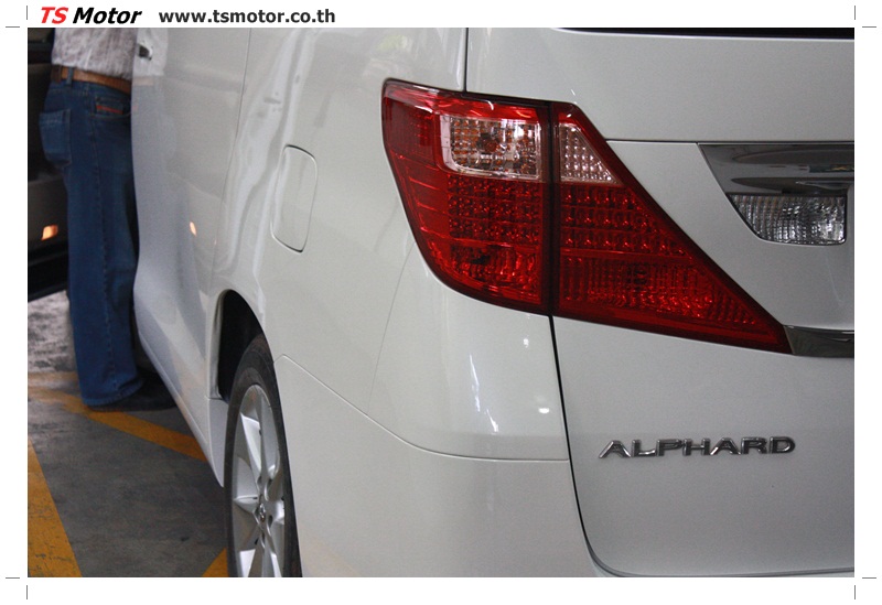 พ่นสีขาวมุก alphard พ่นสีขาวมุก alphard