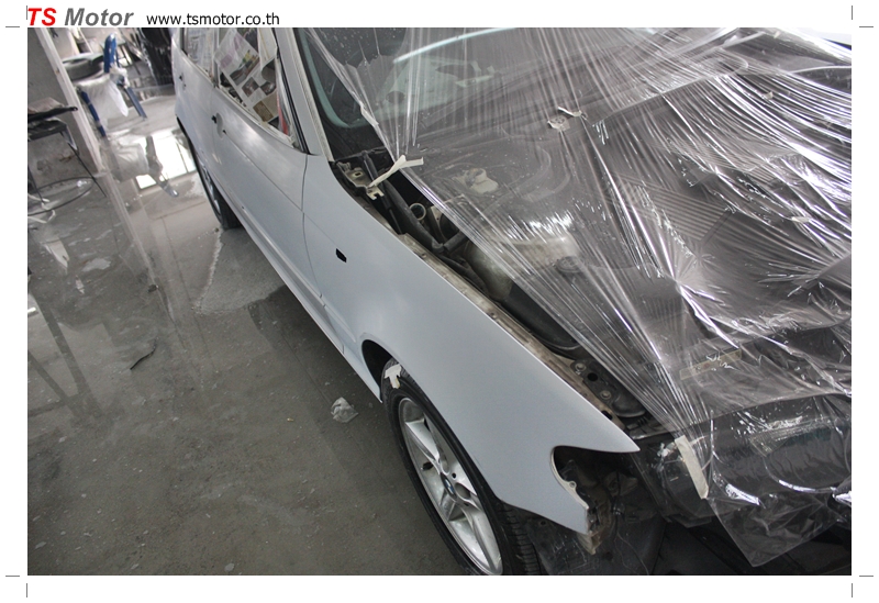 , งานซ่อม BMW ซีรีย์ 3 E46 สี บรอนซ์ ซ่อมสีรอบคัน